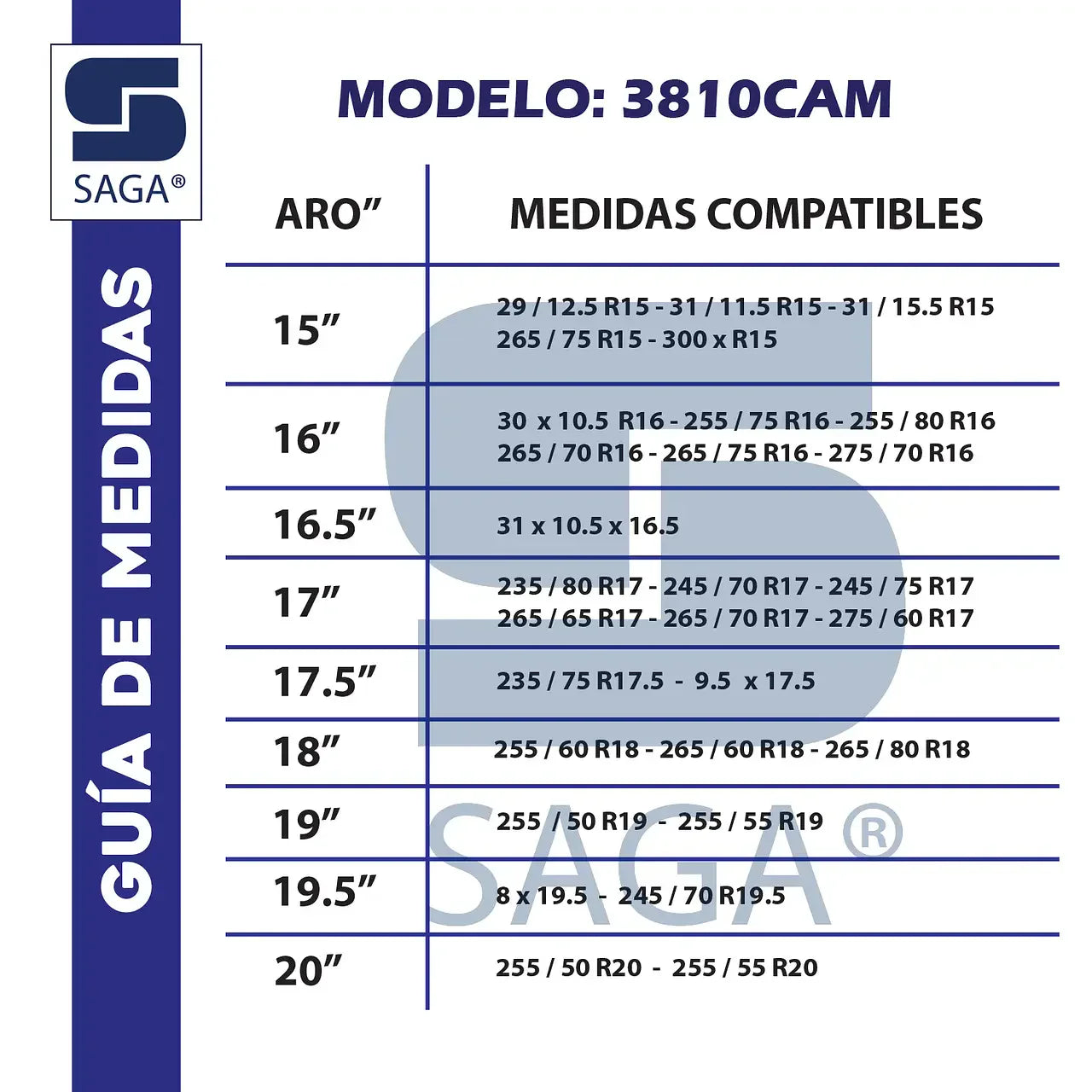 Kit Par Cadenas 2809 Saga® - 275/55R20