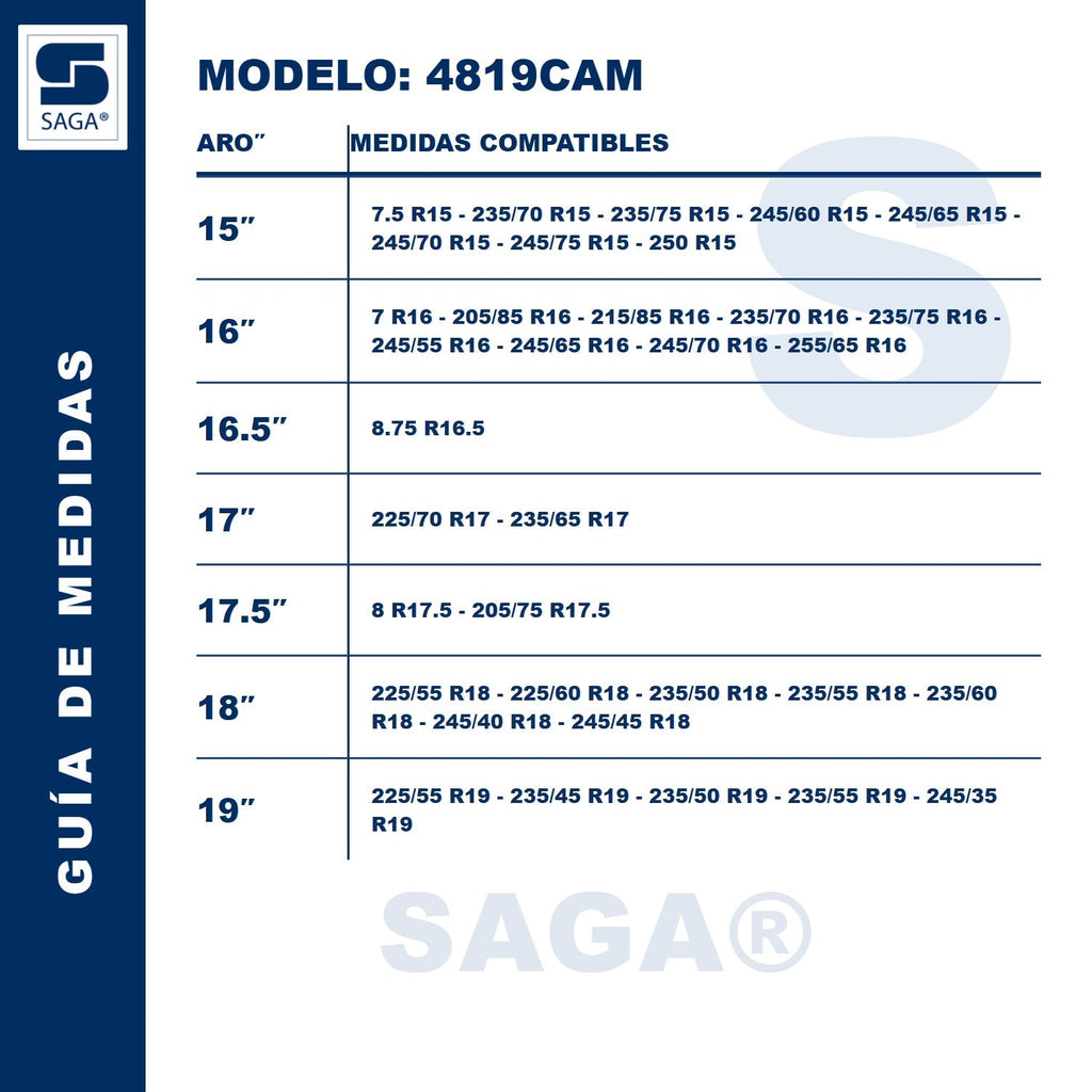 Par de Cadenas Para Nieve Dobles 4819 Saga®
