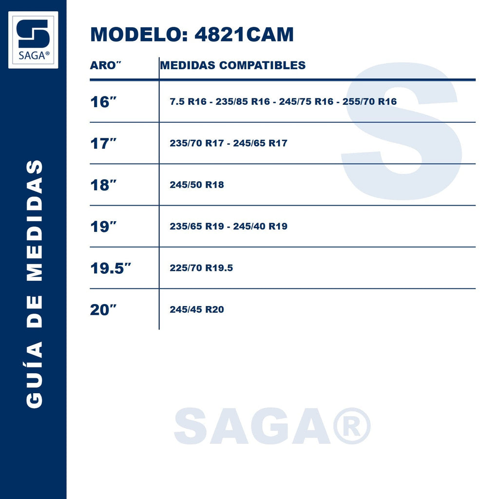 Par de Cadenas Para Nieve  Dobles 4821 Saga®