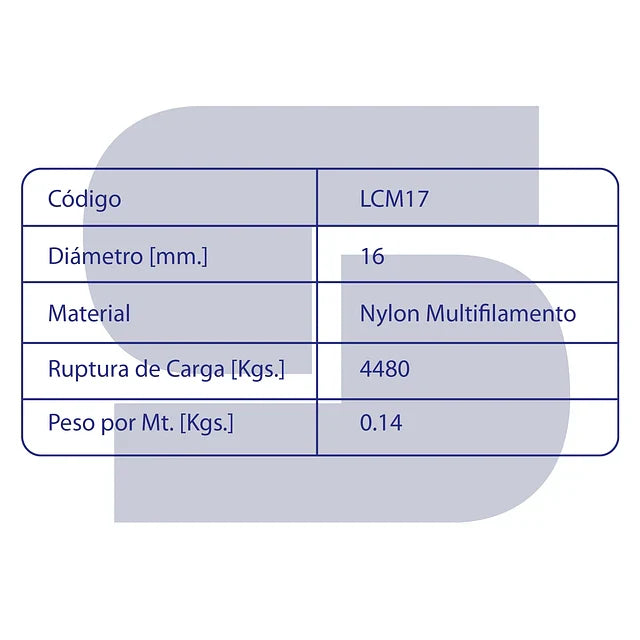 Metro Cordel Nylon Multifilamento