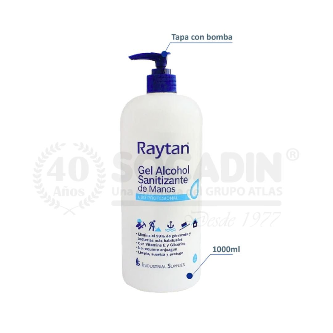 Alcohol Gel al 70% 1Lt. para equipamiento minero