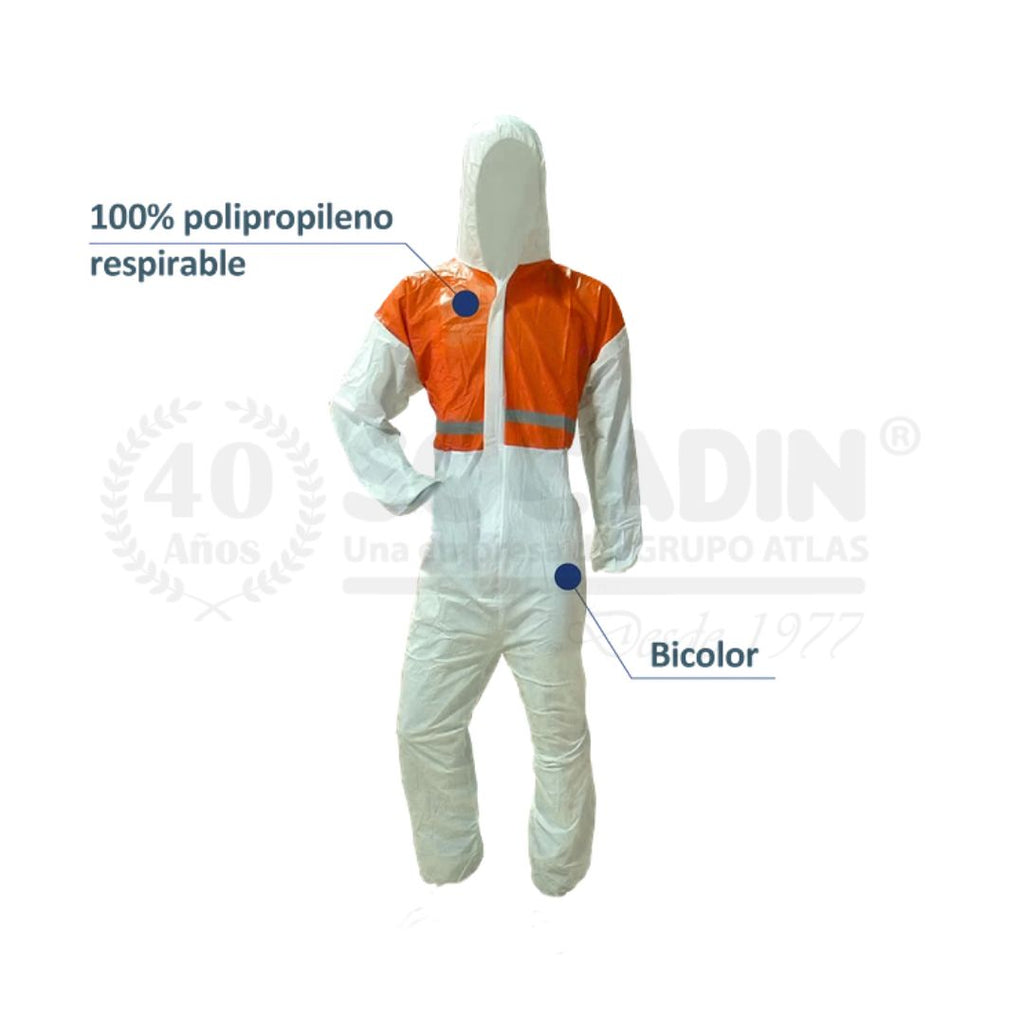 Buzo Desechable Eco Bicolor - L