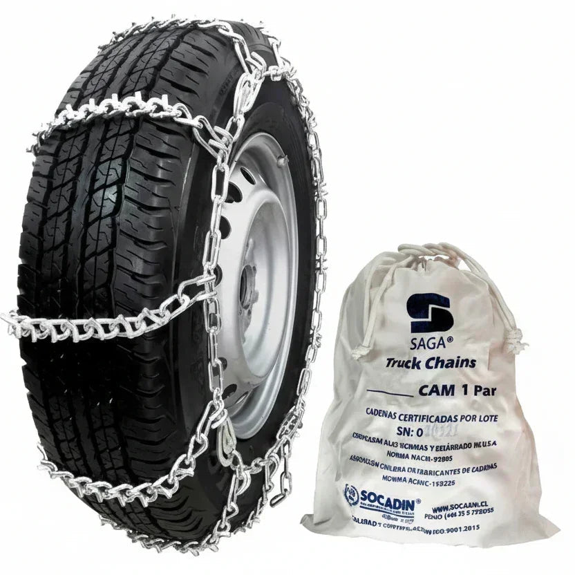 Cadenas Para La Nieve en Saco Blanco