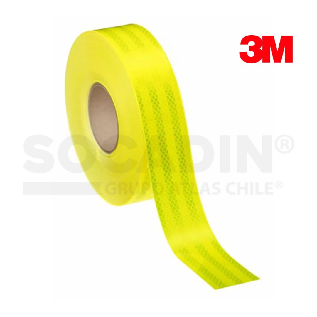 Cinta Reflectante 3M Verde Limon