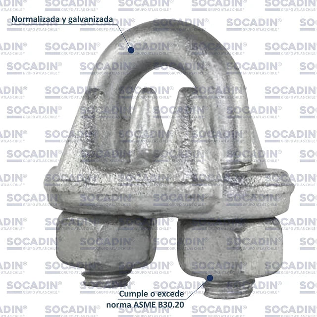 Clip Cable de Acero