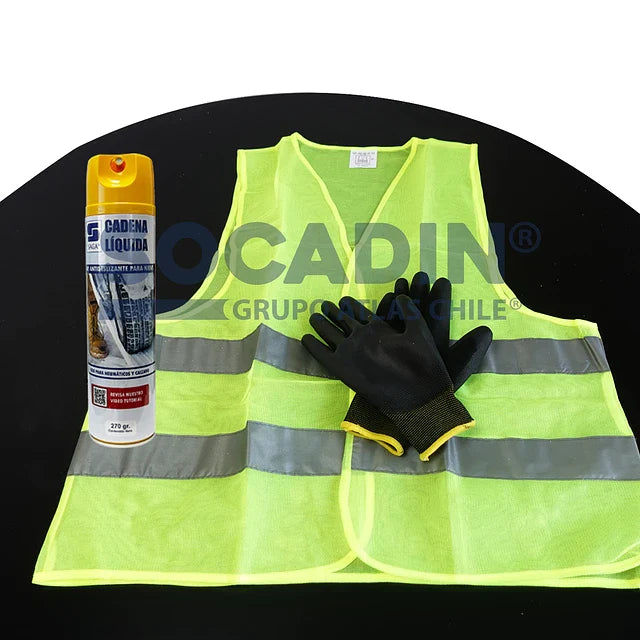 Kit Cadena Líquida Guantes  y Chaleco