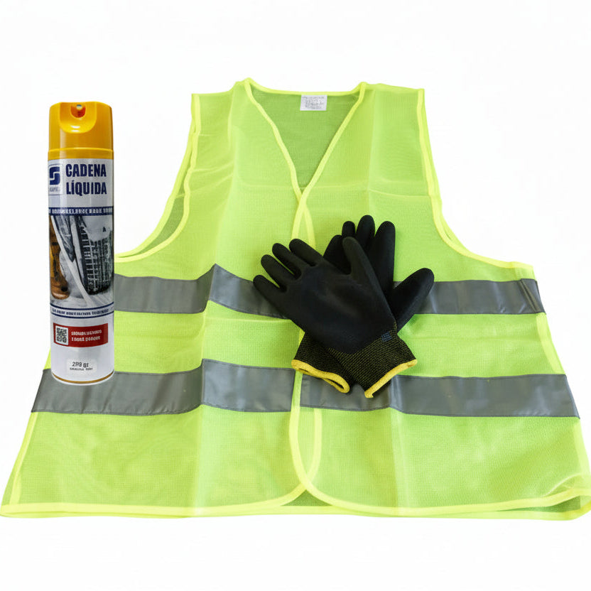 Kit Cadena Liquida Guantes y chaleco