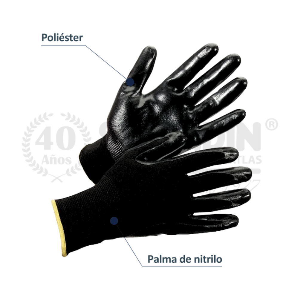 Par Guante Palma Nitrilo - T9