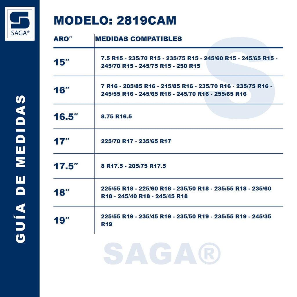 Kit Par Cadenas Para Nieve 2819 Saga® + Tensores