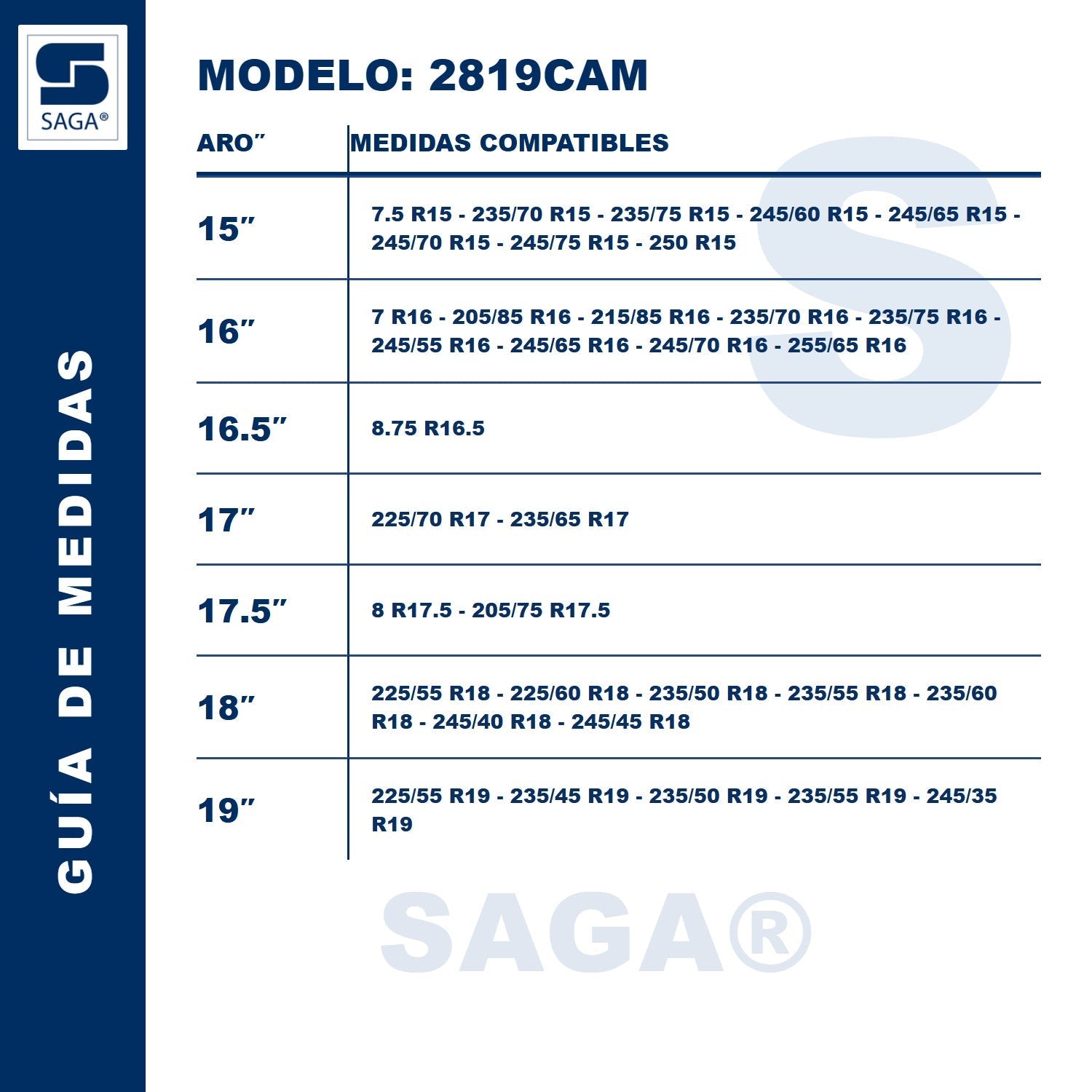Kit Par Cadenas Para Nieve 2819 Saga® + Tensores
