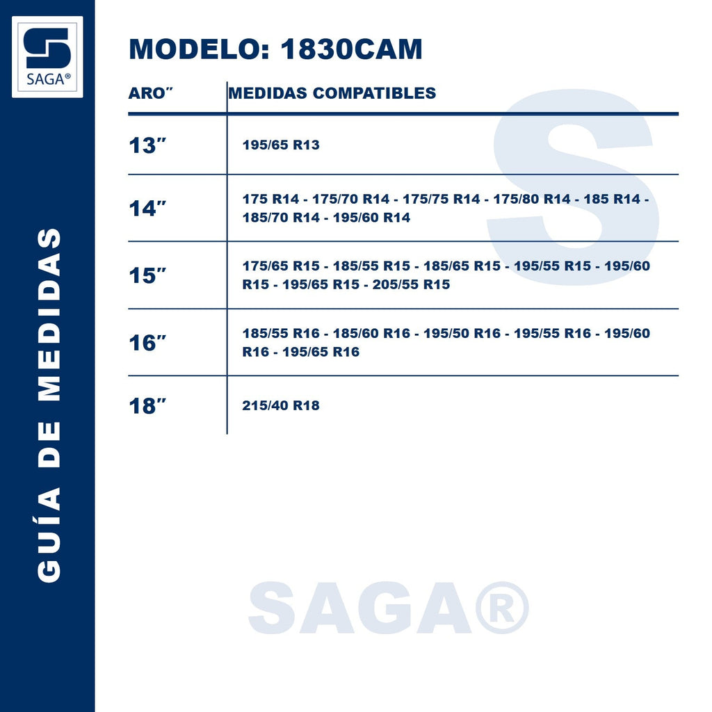 Kit Par Cadenas 1830 Saga® + Tensores