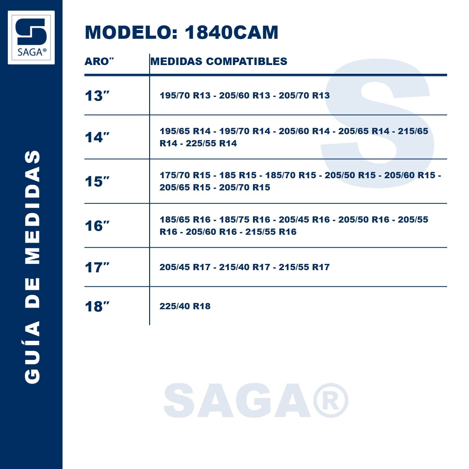 Par Cadenas 1840 Saga®